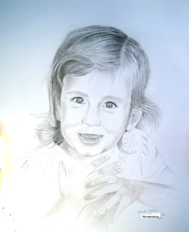 pencil drawing of Jenny